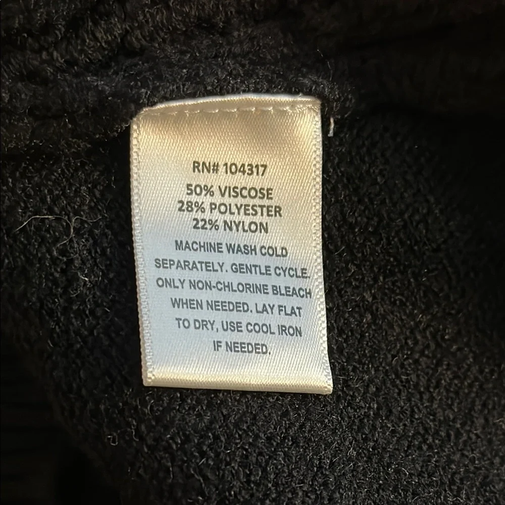 Black Cable Knit Sweater - Picture 7 of 7